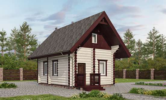 035-001-Л Проект бани из бревен | Проекты домов от House Expert