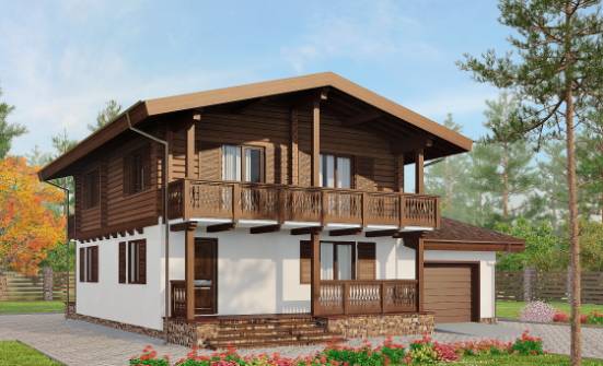 200-011-П Проект двухэтажного дома с мансардой, уютный домик из блока | Проекты домов от House Expert