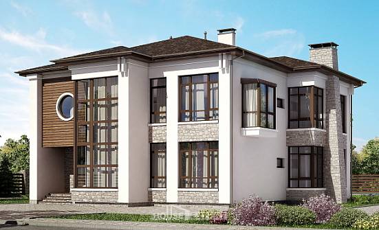 300-005-П Проект двухэтажного дома, просторный дом из кирпича | Проекты домов от House Expert
