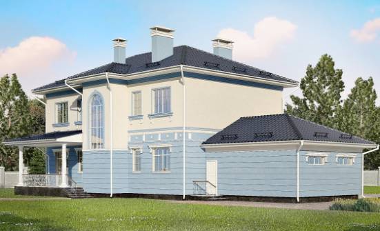 285-003-Л Проект двухэтажного дома и гаражом, красивый загородный дом из кирпича | Проекты домов от House Expert