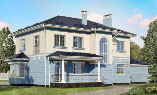 285-003-Л Проект двухэтажного дома и гаражом, красивый загородный дом из кирпича | Проекты домов от House Expert