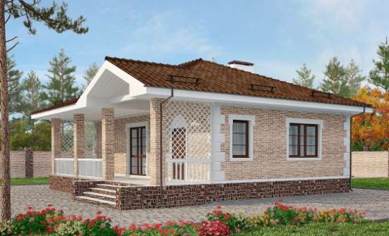 065-002-П Проект бани из кирпича | Проекты домов от House Expert