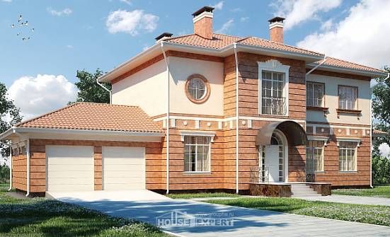 285-001-Л Проект двухэтажного дома, гараж, уютный коттедж из кирпича | Проекты домов от House Expert