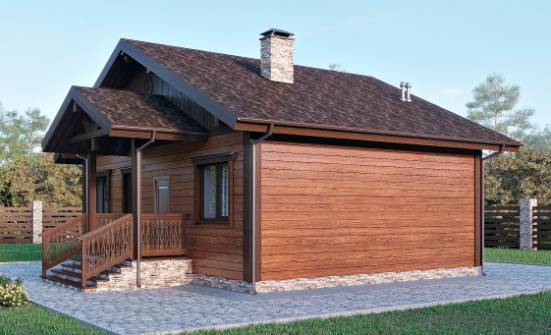 065-001-П Проект бани из газосиликатных блоков | Проекты домов от House Expert