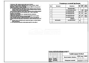 Спецификация элементов Спецификация элементов