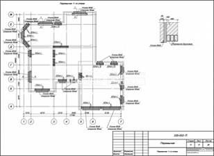 Перемычки 1-го этажа Перемычки 1-го этажа