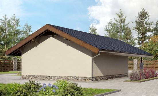 060-005-П Проект гаража из кирпича | Проекты домов от House Expert