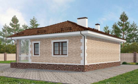 065-002-П Проект бани из кирпича | Проекты домов от House Expert