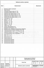 Ведомость чертежей Ведомость чертежей