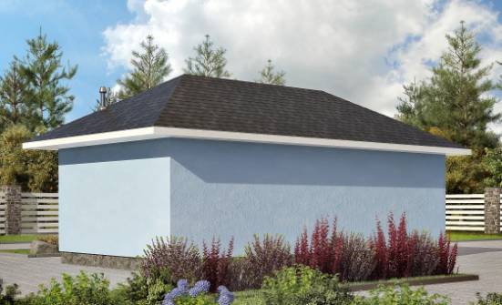 040-001-Л Проект гаража из газосиликатных блоков | Проекты домов от House Expert